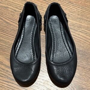 Frye Black Leather Women's Flats